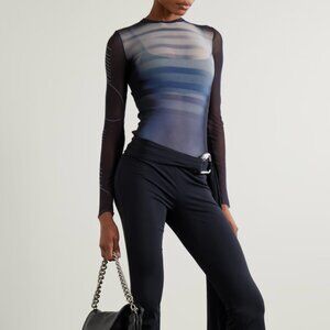 Jean Paul Gaultier Trompe L'oeil Mesh Top